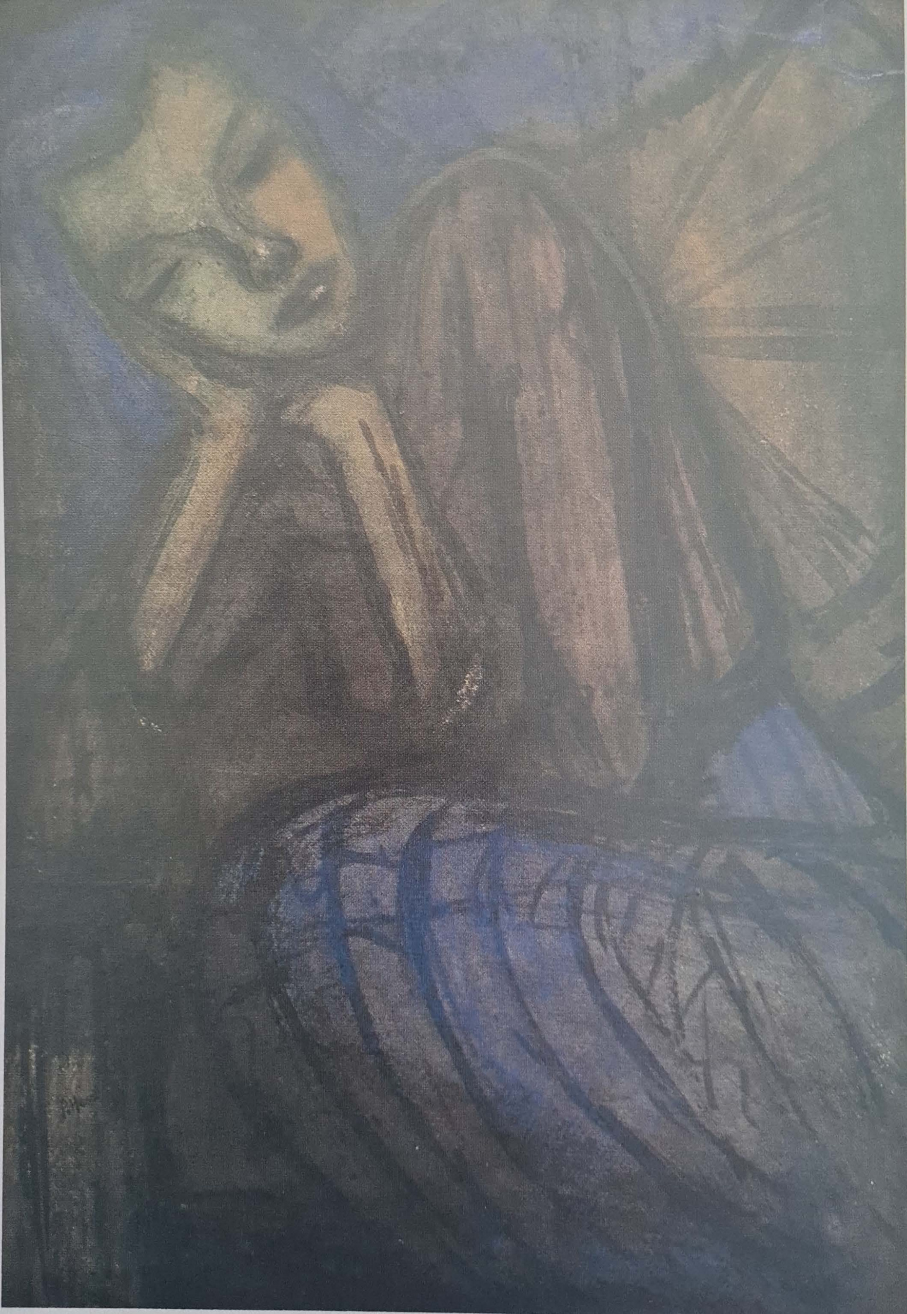 Frau auf Sofa